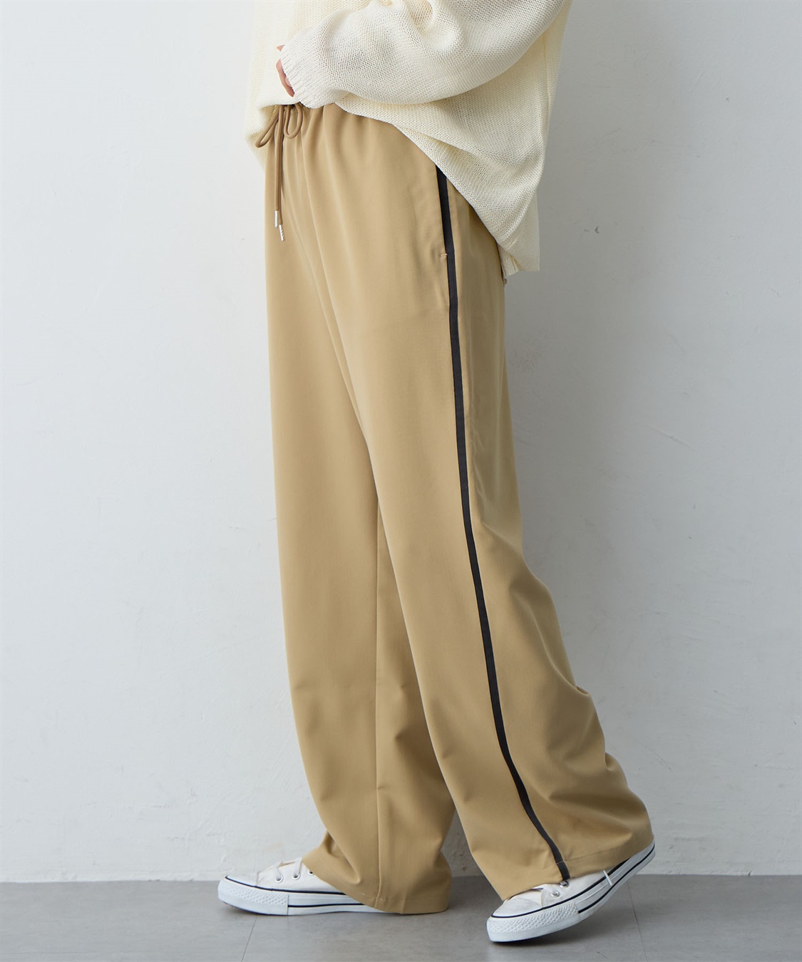 anyfee 【anyfee/大きいサイズ】サイドラインワイドパンツ_sub_6