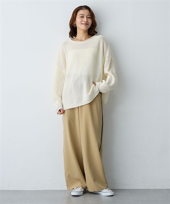 anyfee 【anyfee/大きいサイズ】サイドラインワイドパンツ_subthumb_9