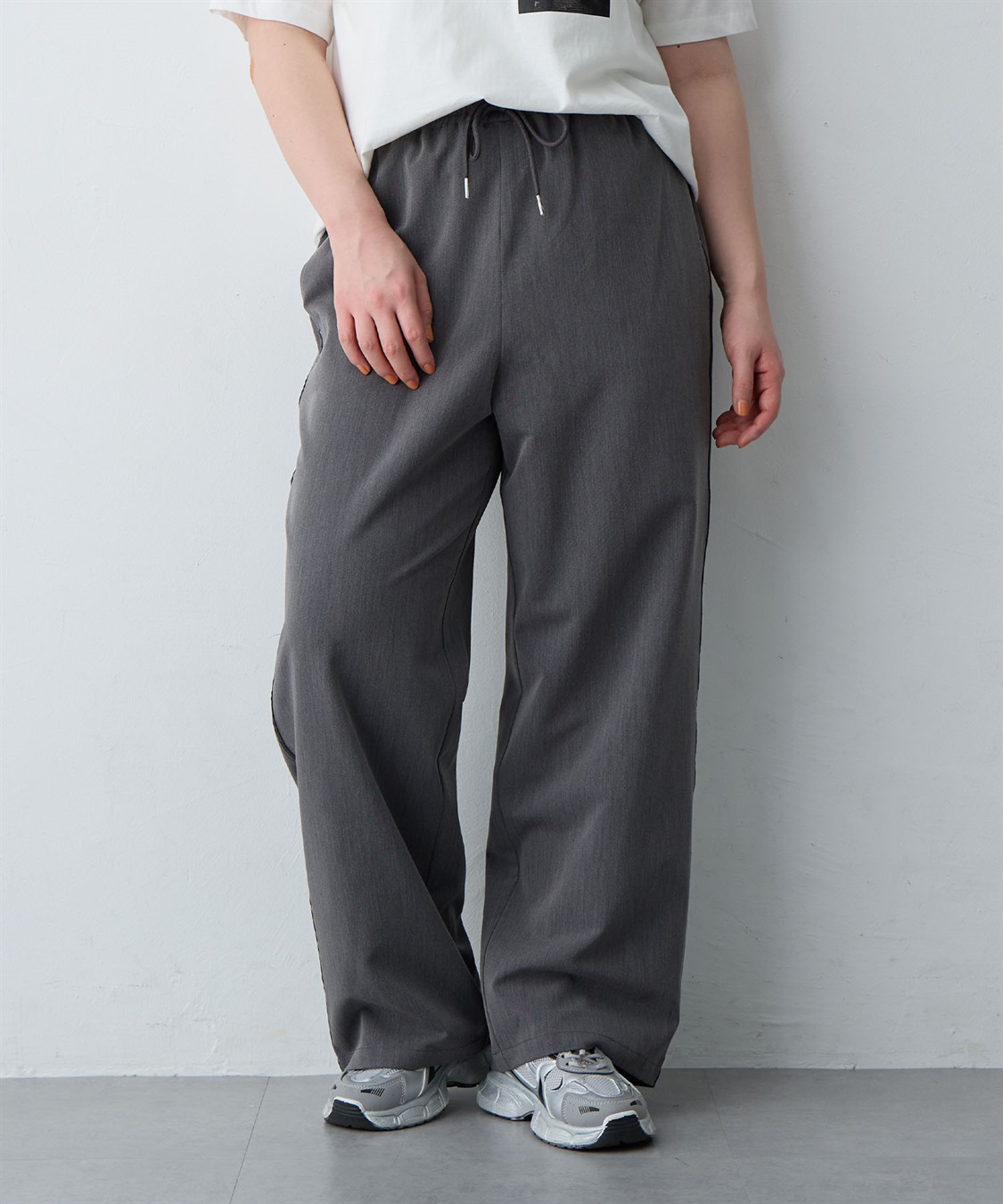 anyfee 【anyfee/大きいサイズ】サイドラインワイドパンツ_sub_19