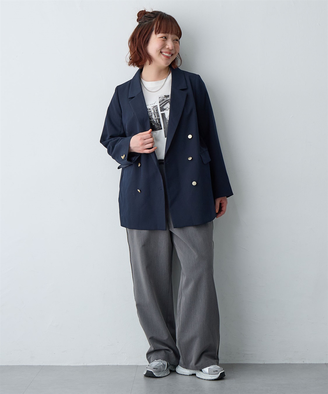 anyfee 【anyfee/大きいサイズ】サイドラインワイドパンツ_sub_24