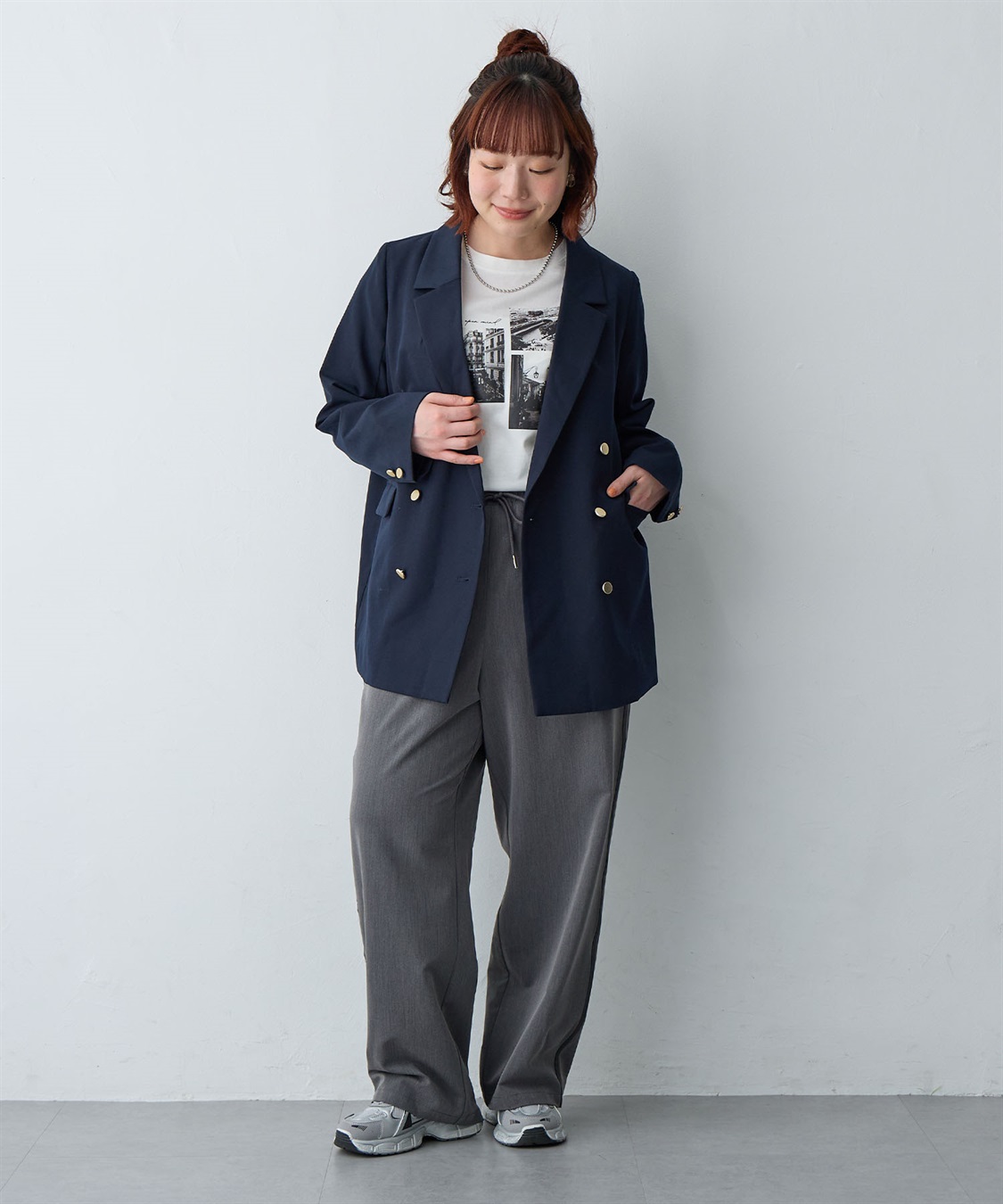 anyfee 【anyfee/大きいサイズ】サイドラインワイドパンツ_sub_25