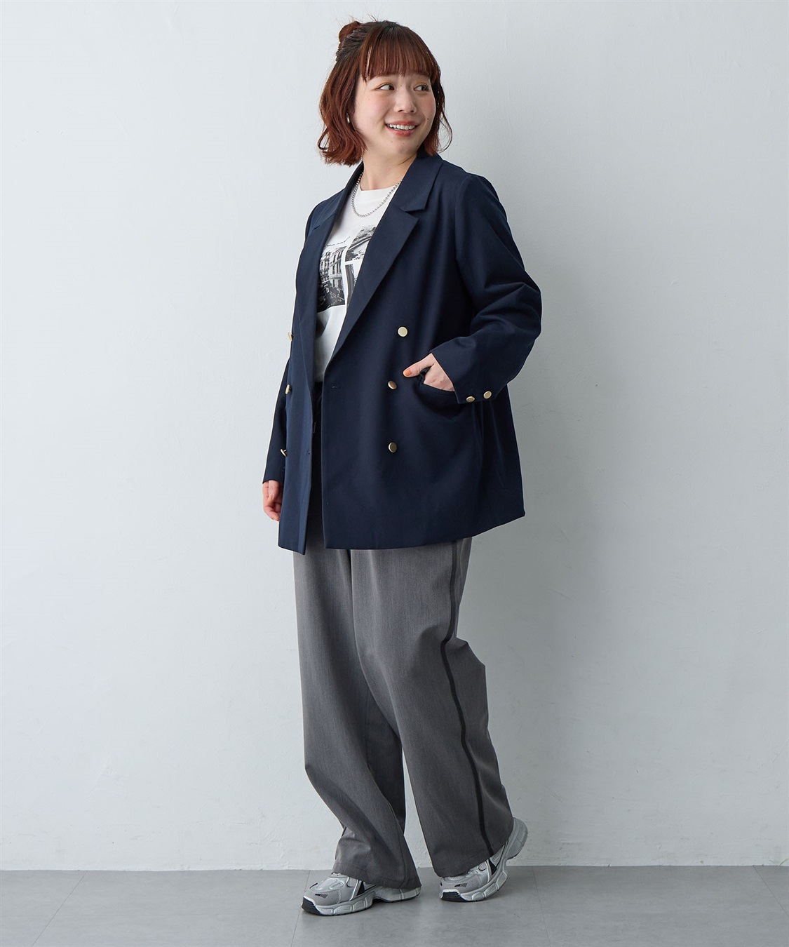 anyfee 【anyfee/大きいサイズ】サイドラインワイドパンツ_sub_26