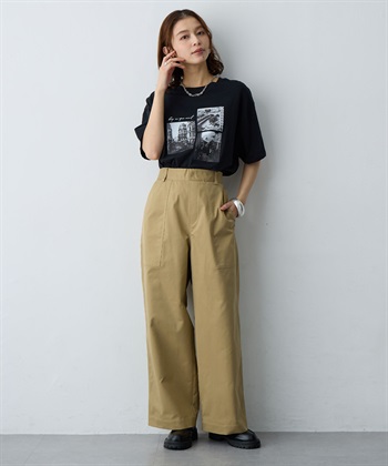 Life Style by cross marche 【anyfee/大きいサイズ】ワイドベイカーパンツ_subthumb_7