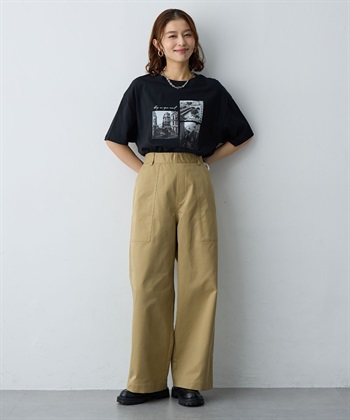 Life Style by cross marche 【anyfee/大きいサイズ】ワイドベイカーパンツ_subthumb_10