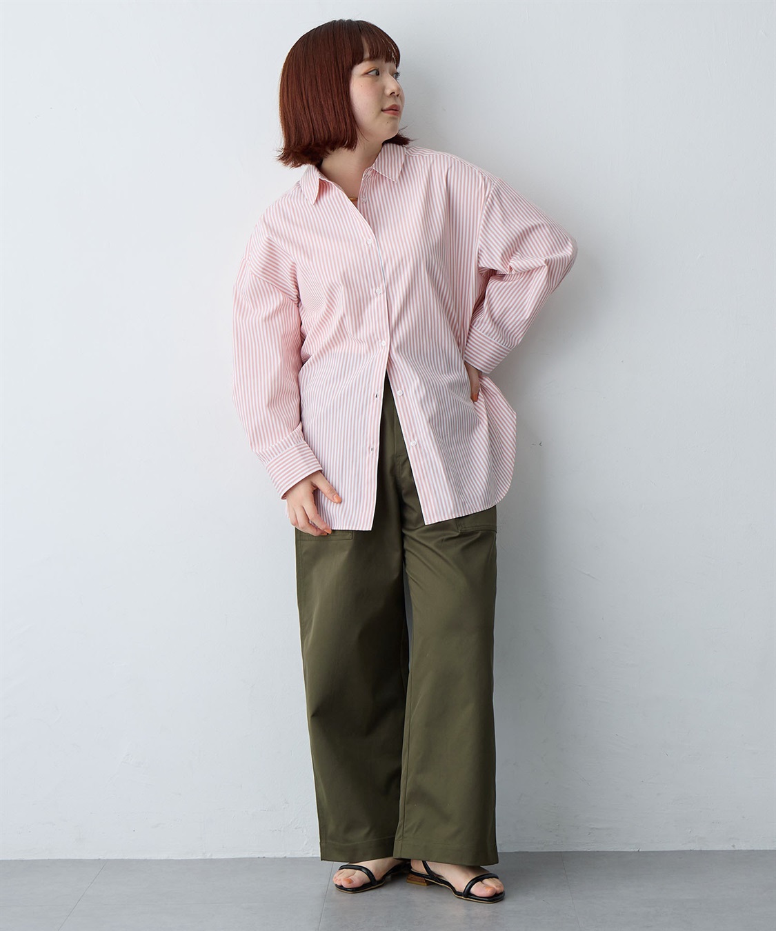 Life Style by cross marche 【anyfee/大きいサイズ】ワイドベイカーパンツ_sub_20