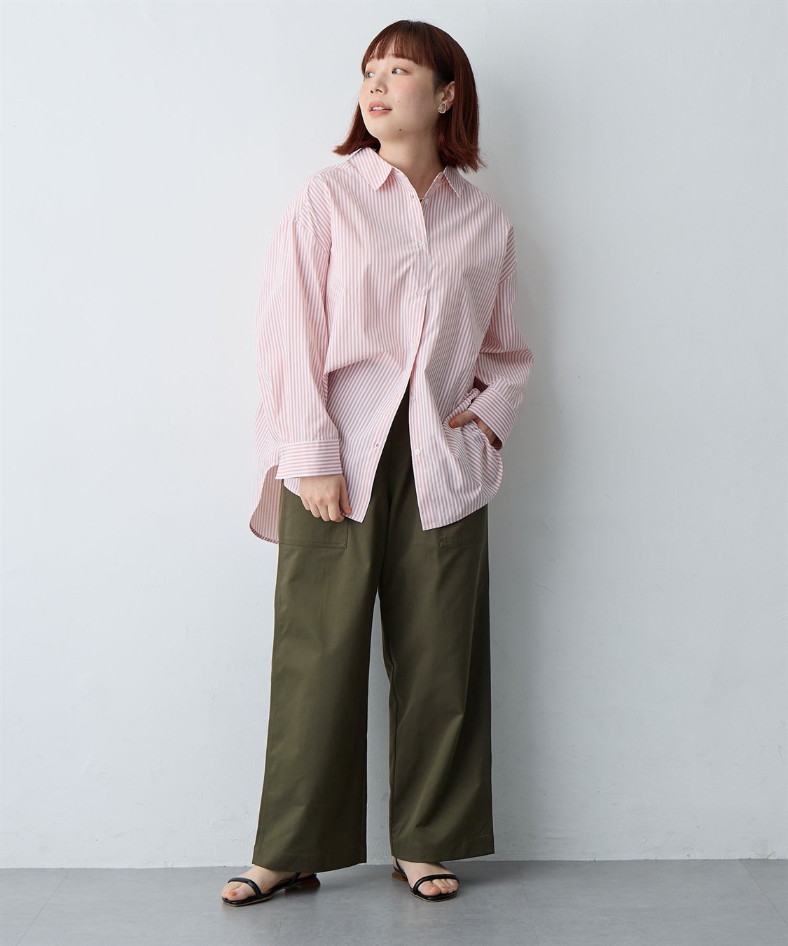 Life Style by cross marche 【anyfee/大きいサイズ】ワイドベイカーパンツ_sub_21