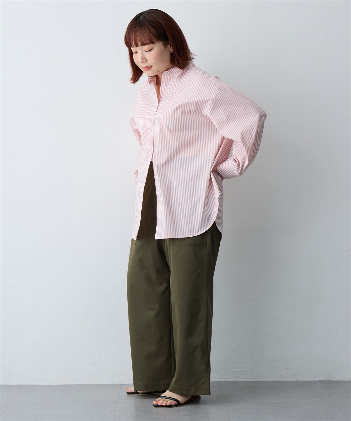 Life Style by cross marche 【anyfee/大きいサイズ】ワイドベイカーパンツ_sub_22