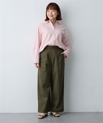 Life Style by cross marche 【anyfee/大きいサイズ】ワイドベイカーパンツ_subthumb_23