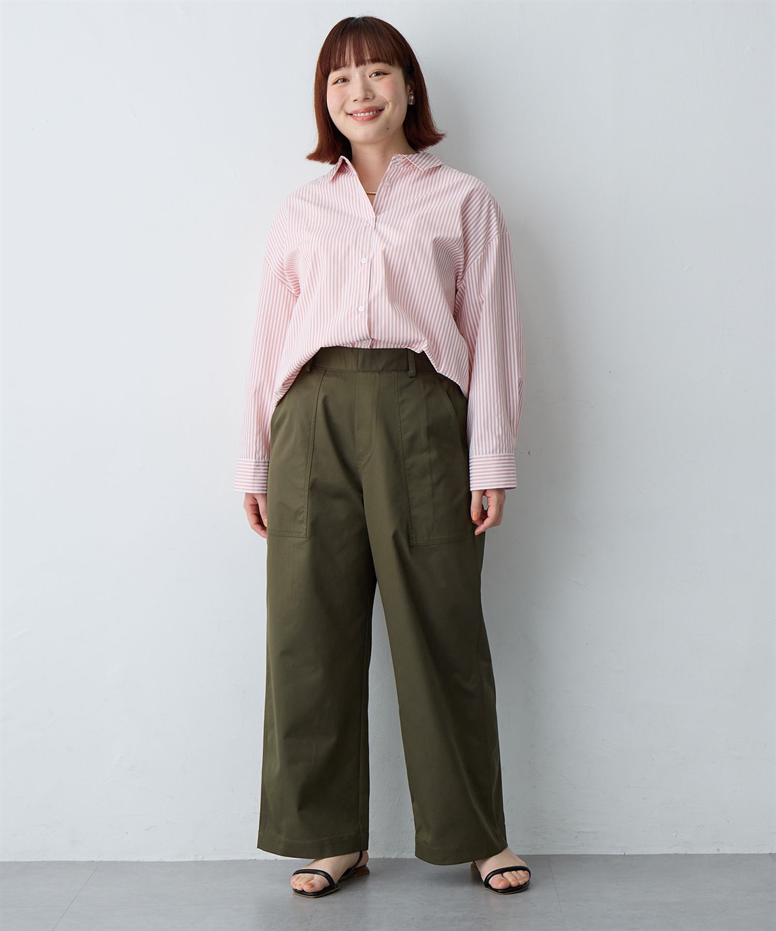 Life Style by cross marche 【anyfee/大きいサイズ】ワイドベイカーパンツ_sub_25