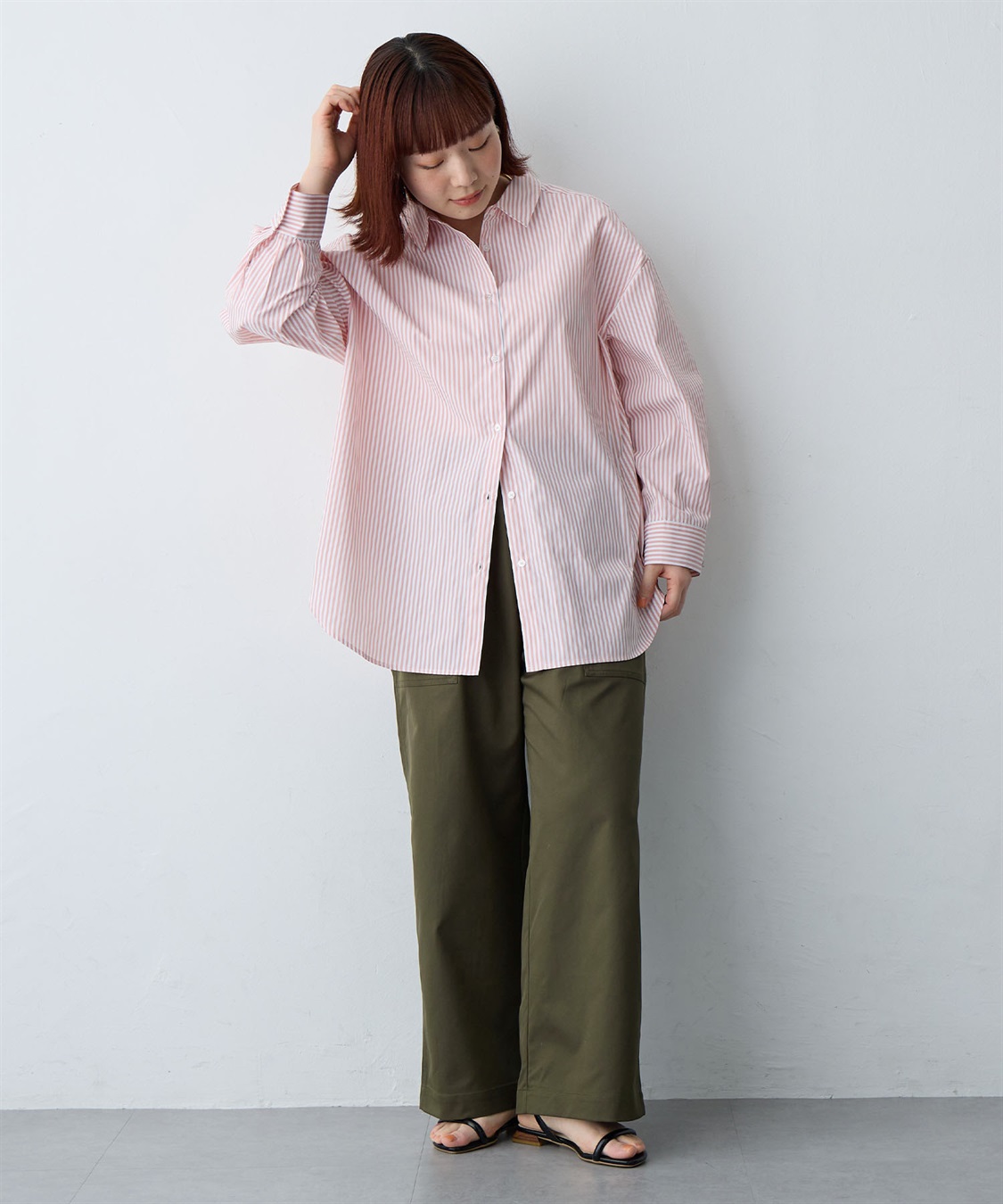 Life Style by cross marche 【anyfee/大きいサイズ】ワイドベイカーパンツ_sub_28