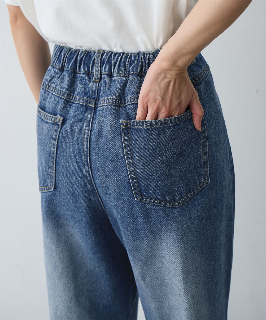 anyfee 【anyfee/大きいサイズ】デニムフレアパンツ_sub_7