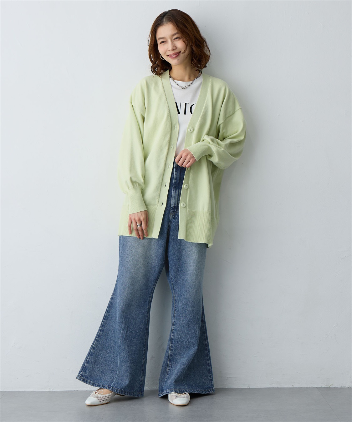 anyfee 【anyfee/大きいサイズ】デニムフレアパンツ_sub_12