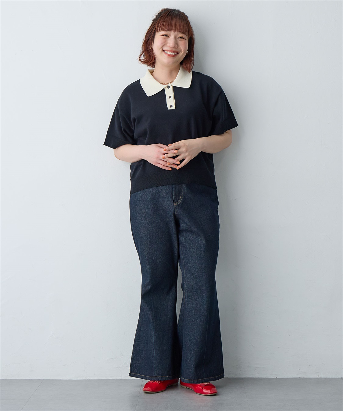 anyfee 【anyfee/大きいサイズ】デニムフレアパンツ_sub_22