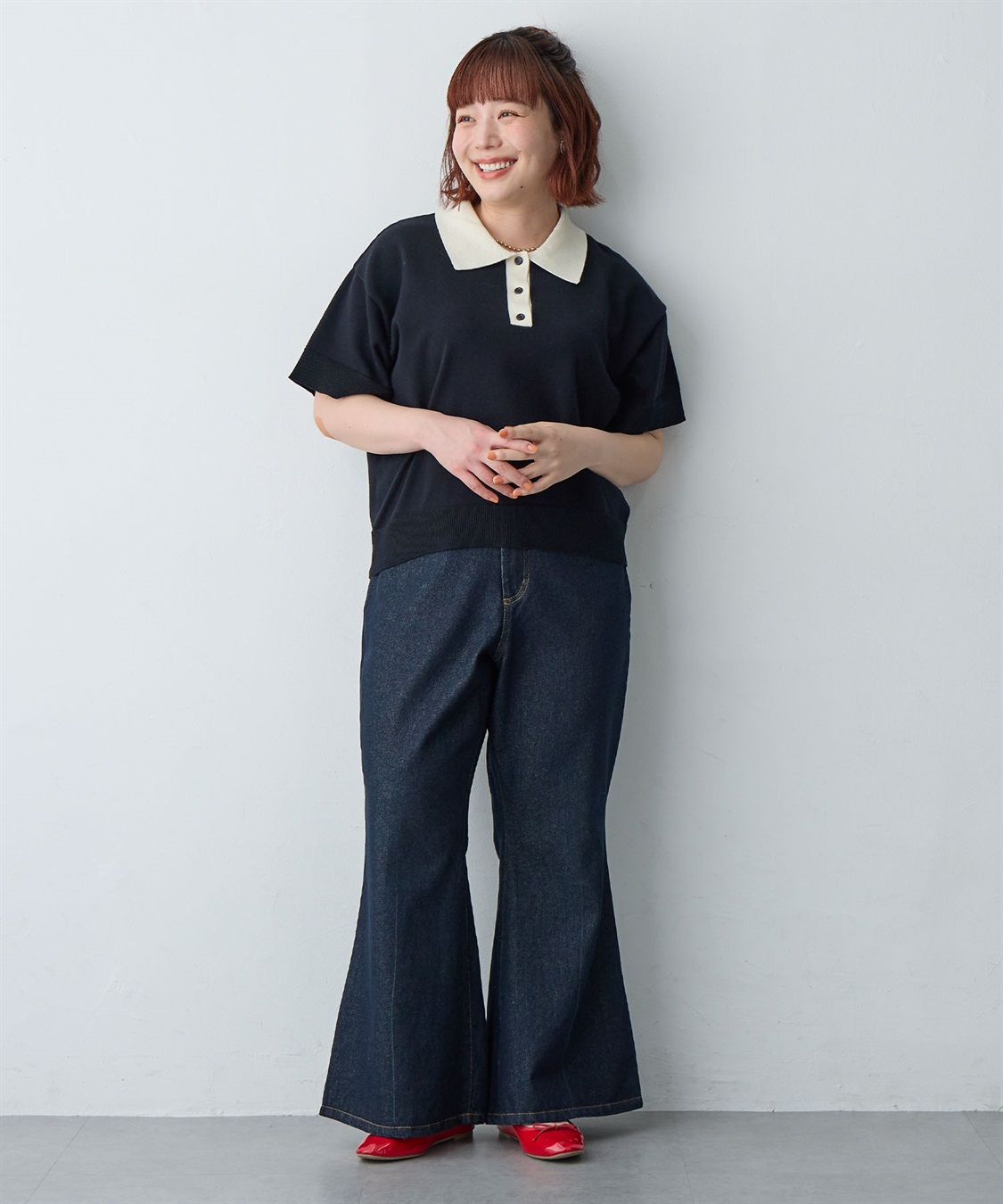 anyfee 【anyfee/大きいサイズ】デニムフレアパンツ_sub_26