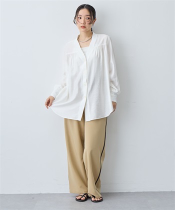 anyfee 【anyfee/大きいサイズ】シアーシャツカーディガン（2026SS）_subthumb_8