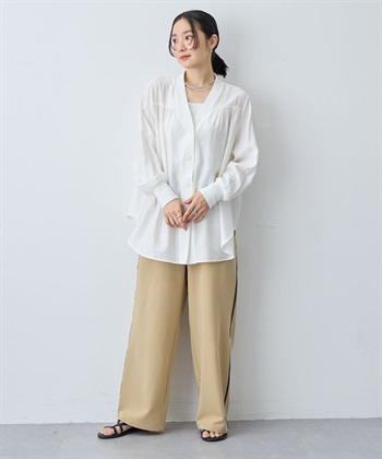 anyfee 【anyfee/大きいサイズ】シアーシャツカーディガン（2026SS）_subthumb_10