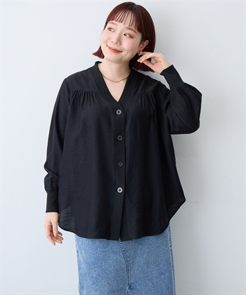 anyfee 【anyfee/大きいサイズ】シアーシャツカーディガン（2026SS）_subthumb_20