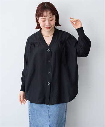 anyfee 【anyfee/大きいサイズ】シアーシャツカーディガン（2026SS）_subthumb_21