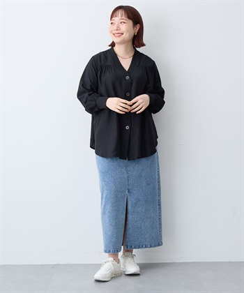 anyfee 【anyfee/大きいサイズ】シアーシャツカーディガン（2026SS）_subthumb_23