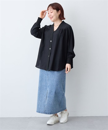 anyfee 【anyfee/大きいサイズ】シアーシャツカーディガン（2026SS）_subthumb_24