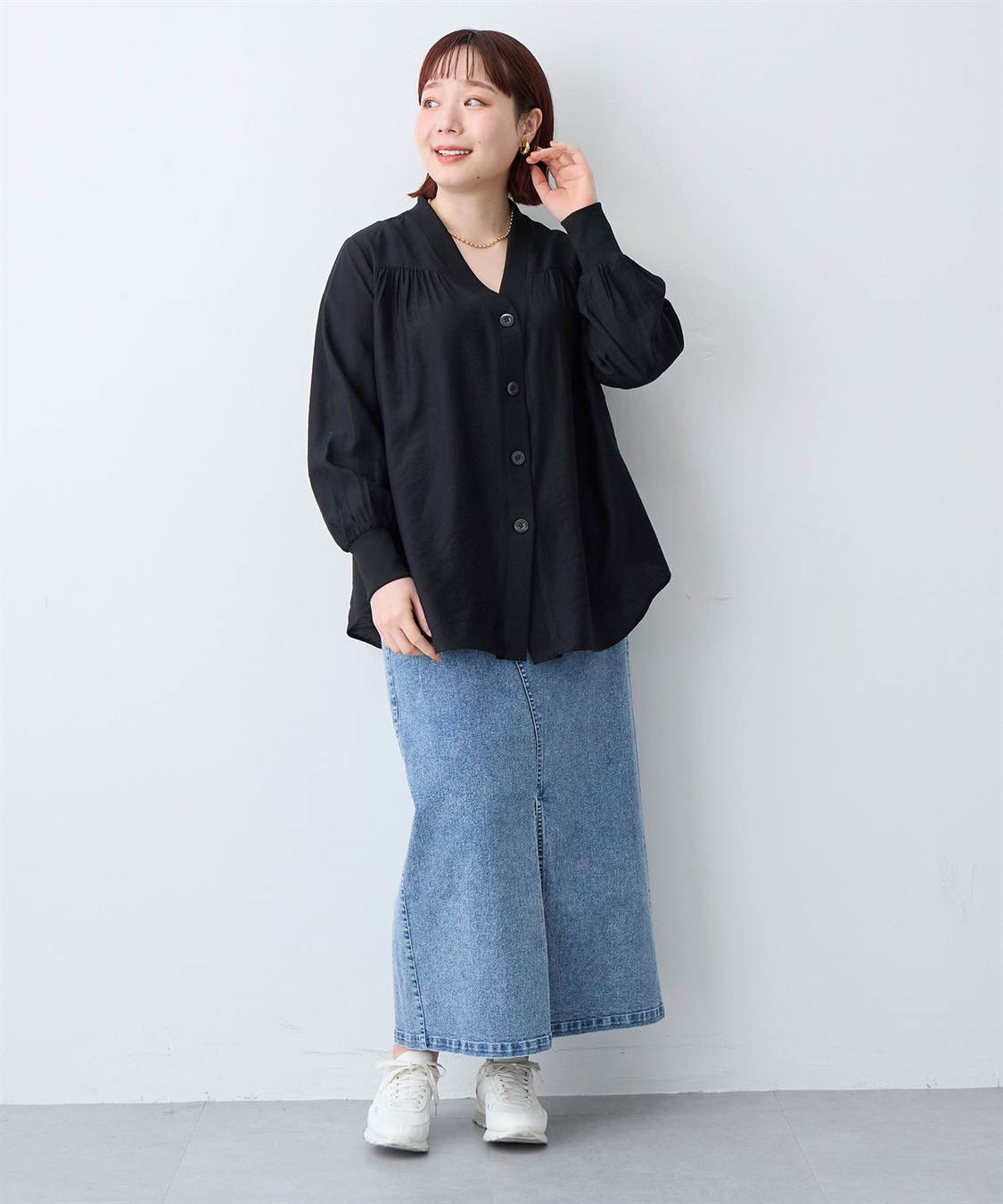 anyfee 【anyfee/大きいサイズ】シアーシャツカーディガン（2026SS）_sub_27