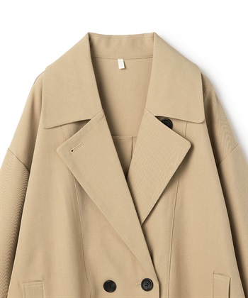 anyfee 【anyfee/大きいサイズ】トレンチライクショートブルゾン_subthumb_2