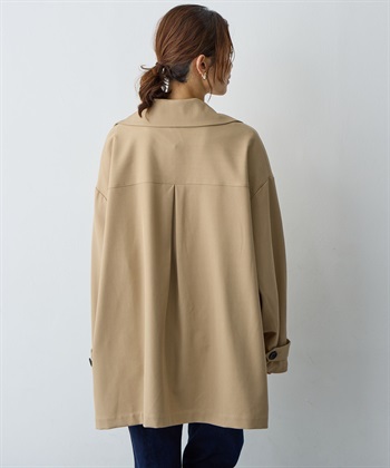 Life Style by cross marche 【anyfee/大きいサイズ】トレンチライクショートブルゾン_subthumb_9