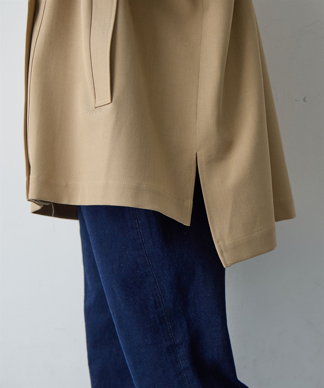 Life Style by cross marche 【anyfee/大きいサイズ】トレンチライクショートブルゾン_sub_15