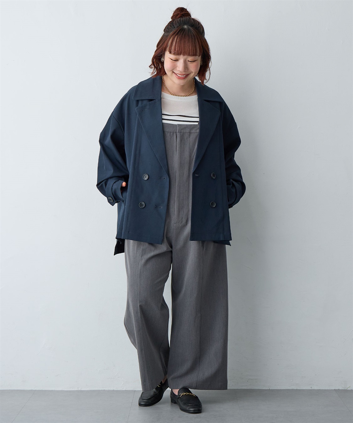 Life Style by cross marche 【anyfee/大きいサイズ】トレンチライクショートブルゾン_sub_24