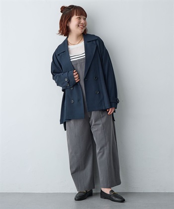 Life Style by cross marche 【anyfee/大きいサイズ】トレンチライクショートブルゾン_subthumb_26