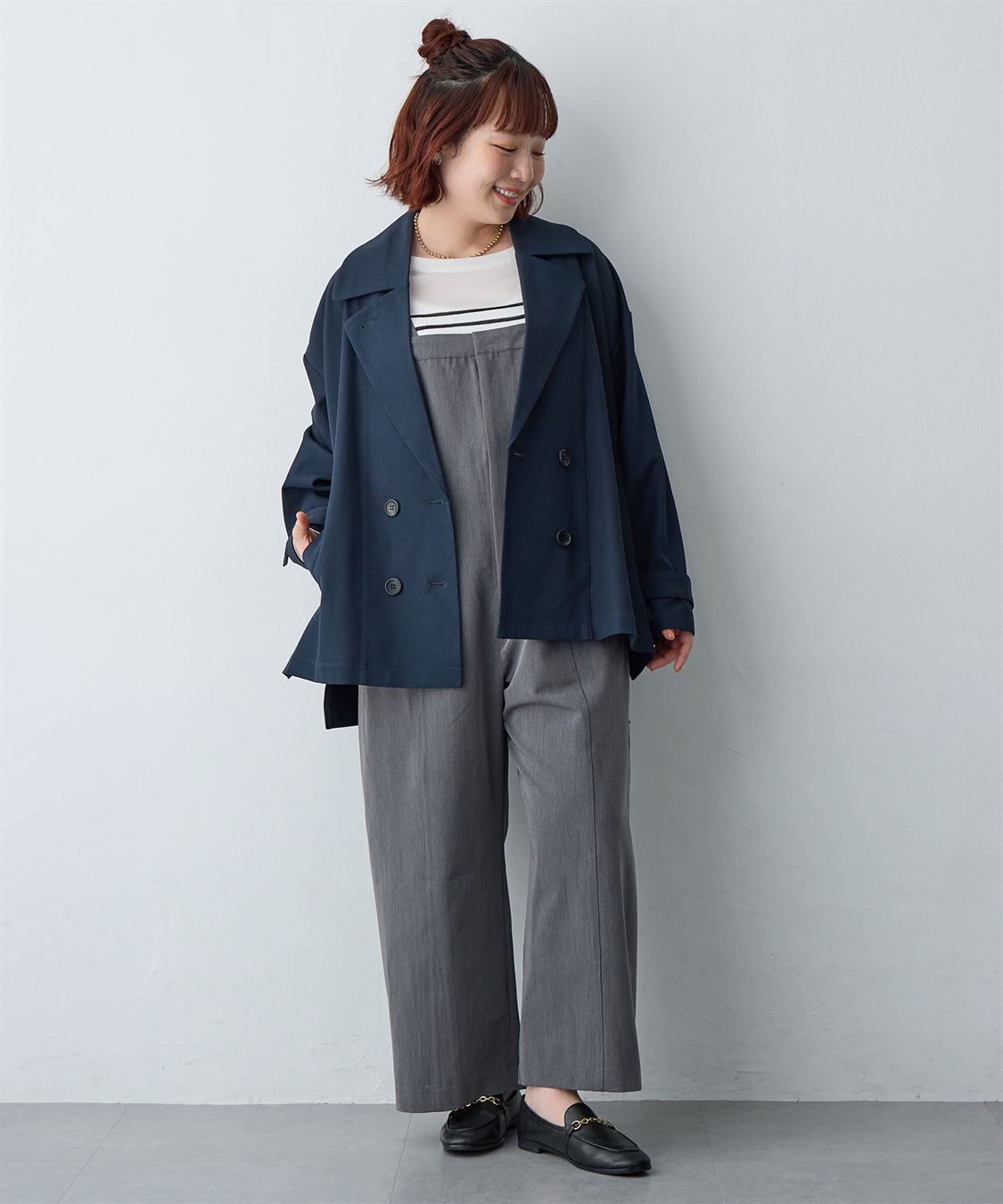 Life Style by cross marche 【anyfee/大きいサイズ】トレンチライクショートブルゾン_sub_27