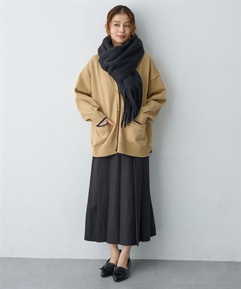 anyfee 【anyfee/大きいサイズ】ボリュームフリンジマフラー（2025AW)_subthumb_7