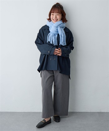 anyfee 【anyfee/大きいサイズ】ボリュームフリンジマフラー（2025AW)_subthumb_8