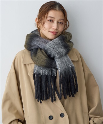 anyfee 【anyfee/大きいサイズ】ボリュームフリンジマフラー（2025AW)_subthumb_12