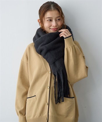 anyfee 【anyfee/大きいサイズ】ボリュームフリンジマフラー（2025AW)_subthumb_16