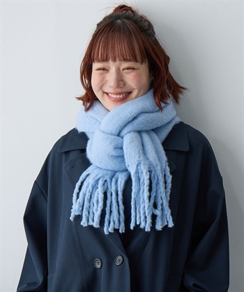 anyfee 【anyfee/大きいサイズ】ボリュームフリンジマフラー（2025AW)_subthumb_18