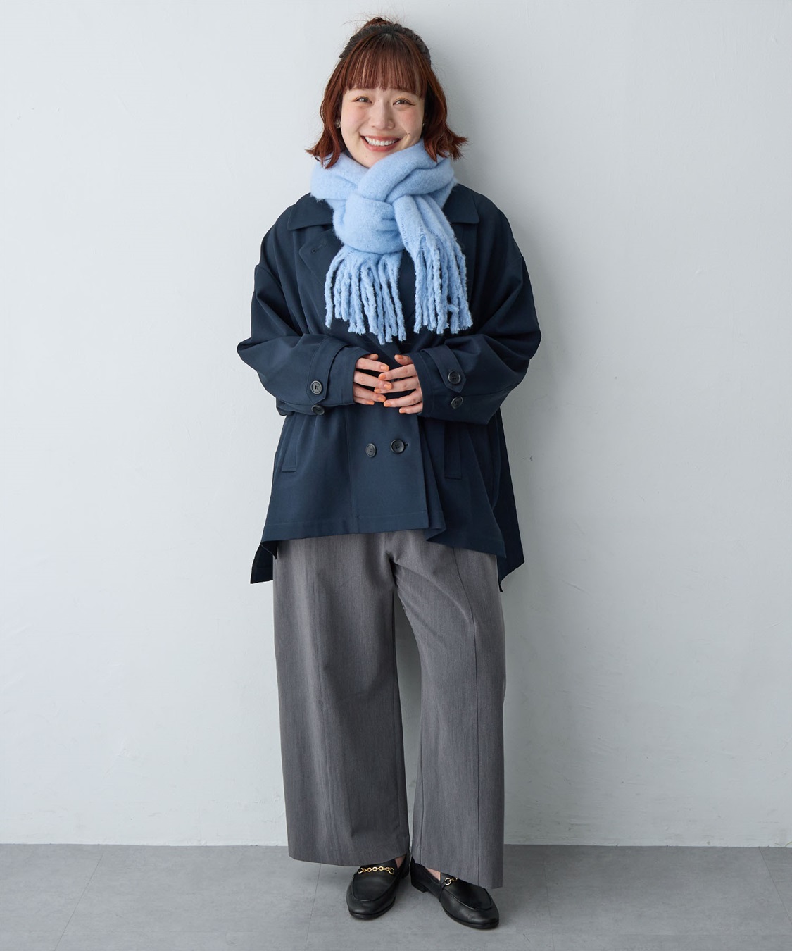 anyfee 【anyfee/大きいサイズ】ボリュームフリンジマフラー（2025AW)_sub_19