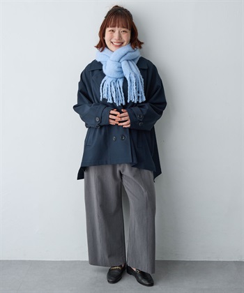 anyfee 【anyfee/大きいサイズ】ボリュームフリンジマフラー（2025AW)_subthumb_19