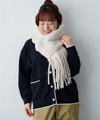 anyfee 【anyfee/大きいサイズ】ボリュームフリンジマフラー（2025AW)_subthumb_25