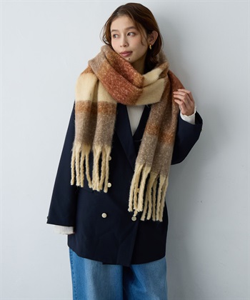 anyfee 【anyfee/大きいサイズ】ボリュームフリンジマフラー（2025AW)_subthumb_28