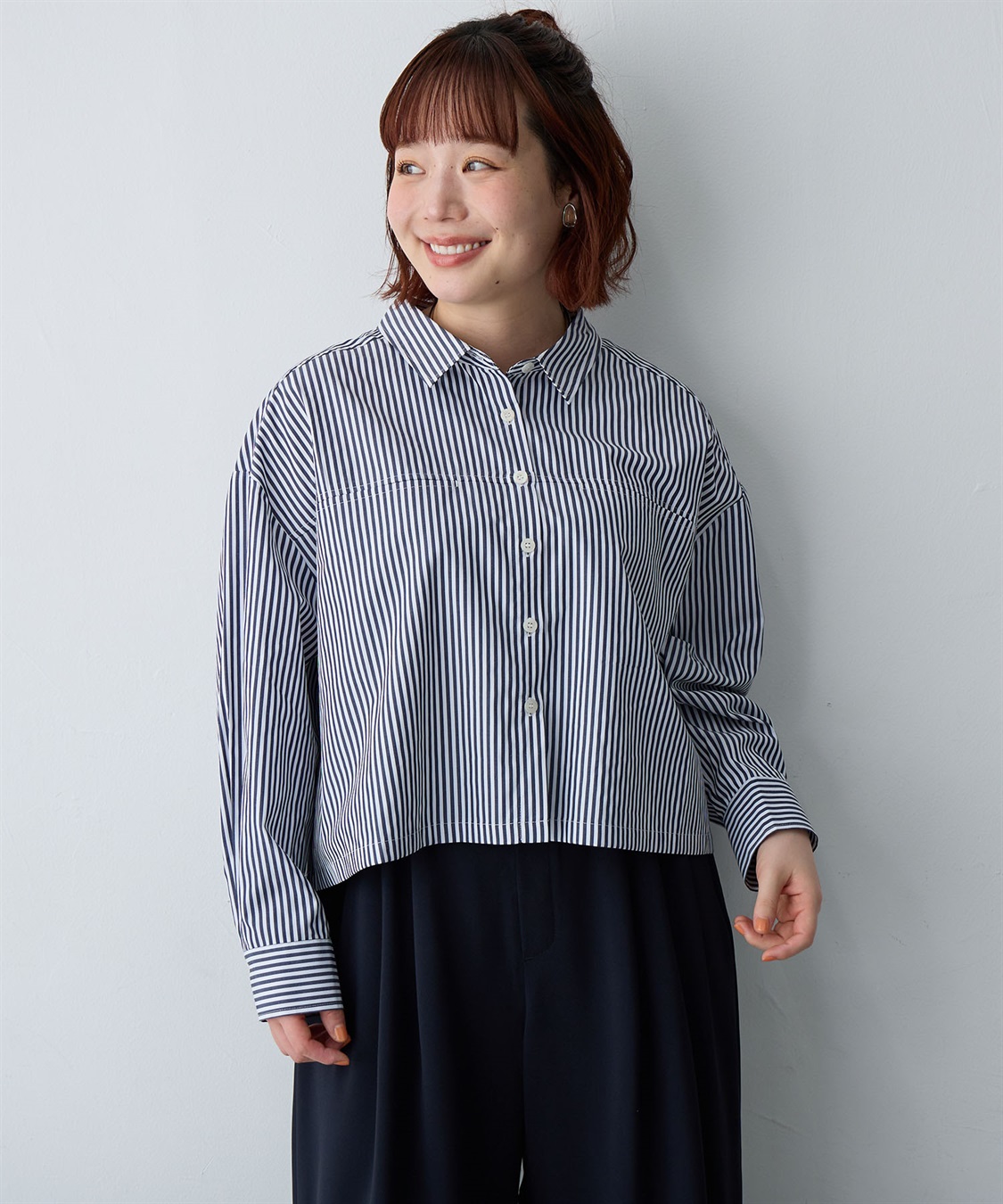 anyfee 【anyfee/大きいサイズ】ショート丈シャツ(2026SS)_sub_2