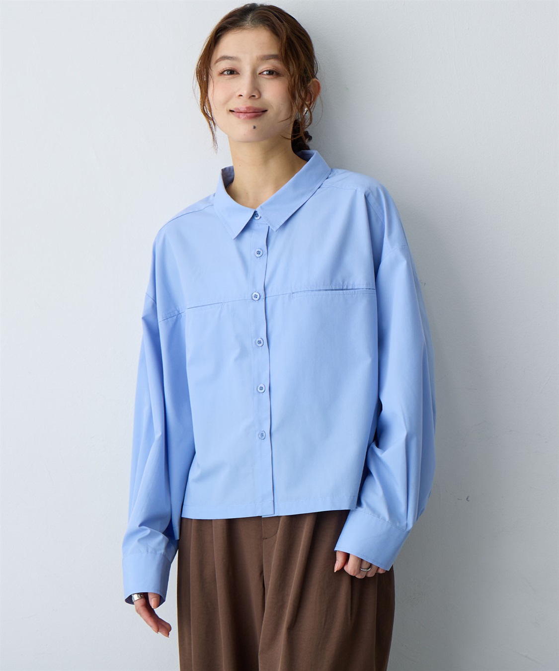 anyfee 【anyfee/大きいサイズ】ショート丈シャツ(2026SS)_sub_4