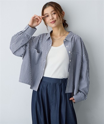 anyfee 【anyfee/大きいサイズ】ショート丈シャツ(2026SS)_subthumb_24