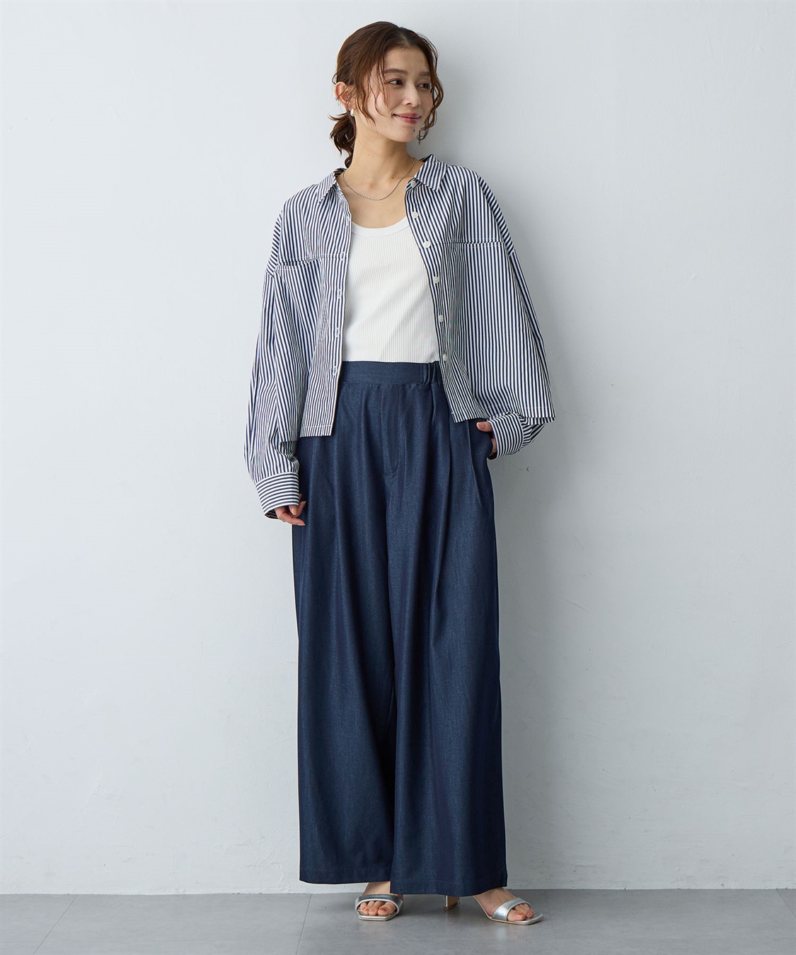 anyfee 【anyfee/大きいサイズ】ショート丈シャツ(2026SS)_sub_26