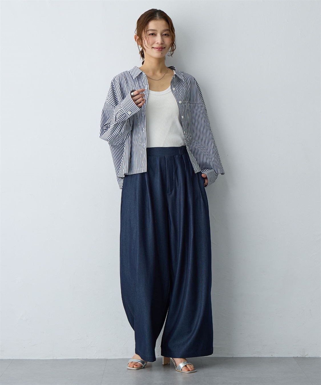 anyfee 【anyfee/大きいサイズ】ショート丈シャツ(2026SS)_sub_28