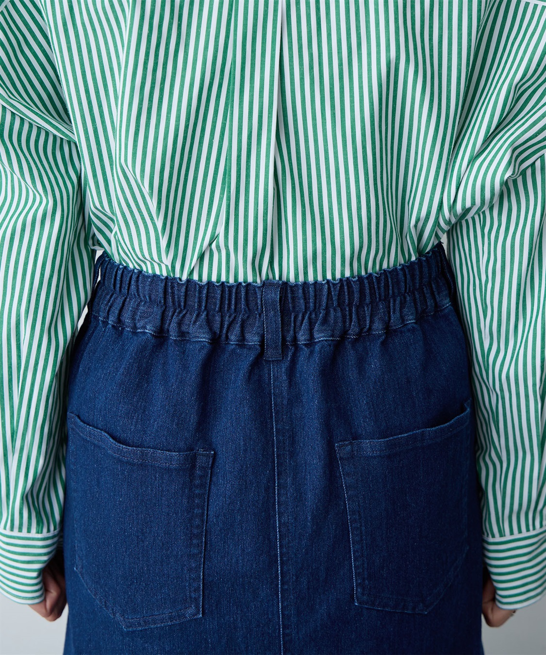 anyfee 【anyfee/大きいサイズ】フロントスリットデニムスカート(2026SS)_sub_9