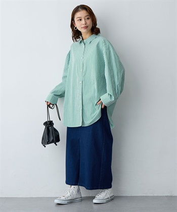 anyfee 【anyfee/大きいサイズ】フロントスリットデニムスカート(2026SS)_subthumb_11