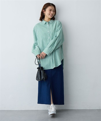 anyfee 【anyfee/大きいサイズ】フロントスリットデニムスカート(2026SS)_subthumb_16