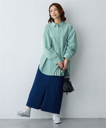 anyfee 【anyfee/大きいサイズ】フロントスリットデニムスカート(2026SS)_subthumb_17