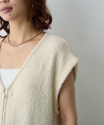 anyfee 【anyfee/大きいサイズ】ダブルジップVネックベスト(2026SS)_subthumb_15